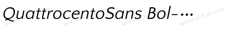 QuattrocentoSans Bol字体转换